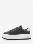 CALVIN KLEIN JEANS - Naiste nahast vabaajajalatsid, BOLD FLATF LOW MIX OHB