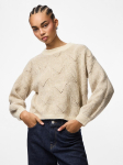 PIECES - Naiste kampsun, PCJENNA LS O-NECK KNIT NOOS BC