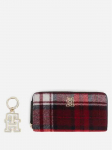 TOMMY HILFIGER - Naiste rahakott villa ja v&otilde;tmehoidjaga, GP LARGE ZA W TH CHARM CHECK