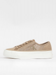 CALVIN KLEIN - Naiste vabaajajalatsid, VULC FLATF LACEUP STRIPED NYL