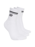 SKECHERS - Sokid, 3PK WPK WMN LS LOW CREW S601827-WHT