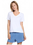 SKECHERS - Naiste T-s&auml;rk, Skechers Signature V-Neck Tee TP167-WHT