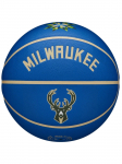 WILSON - Unisex korvpall, Wilson NBA Team City Collector Milwaukee Bucks Ball WZ4016417ID