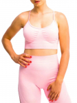 GYMHERO - Naiste spordirinnahoidjad, GymHero California Cute Bra BRA-MILKSHAKE