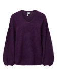PIECES - Naiste kampsun, PCALLIE LS V-NECK KNIT MWA BC