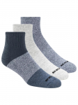 SKECHERS - Meeste sokid, Skechers 3-pakk Mens Qtr Colorbloc Socks S118998-BLU