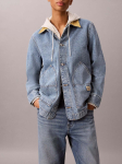 CALVIN KLEIN JEANS - Naiste jope, CONTRAST COLLAR CHORE COAT TINTE