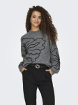 JDY - Naiste kampsun, JDYJELLA L/S FLOWER PULLOVER KNT NOOS