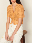 SANDRO - Naiste crop top T-s&auml;rk, LIVIO