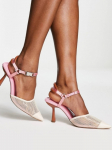 ASOS - Naiste k&otilde;rge kontsaga sandaalid, ASOS DESIGN SAIL MESHHEELED SHOES