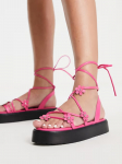 ASOS - Naiste sandaalid, ASOS DESIGN FLOWER POT CHUNKY FLAT SANDALID FLOWER