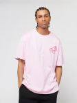 MISTER TEE - L&uuml;hikeste varrukatega meeste T-s&auml;rk, PINK CHERRIES OVERSIZE