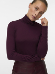 VERO MODA - L&uuml;hikeste varrukatega naiste T-s&auml;rk, VMALBERTE LS ROLLNECK TOP JRS NOOS