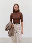 VERO MODA - Naiste kampsun, VMEYMA 2/4 ROLLNECK PULLOVER PRM