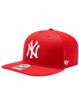 47 BRAND - Meeste m&uuml;ts, suurus 47, Brand MLB New York Yankees No Shot Cap, B-NSHOT17WBP-RD
