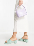 ASOS - Naiste k&otilde;rge kontsaga sandaalid, ASOS DESIGN HEAT JELLY HEELED HEELED MULES