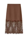 VERO MODA - Naiste pitsist midi-seelik, VMOLLIE LACE HW 7/8 SKIRT WVN