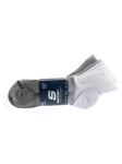 SKECHERS - Meeste sokid, Skechers 3-pakk Mens Qtr Colorbloc Socks S118998-GRY