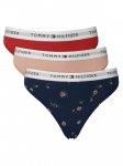 TOMMY HILFIGER - Naiste alusp&uuml;ksid triibuga, 3PACK THONG, 3tk.
