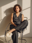 L'ARTE MILANO - Naiste vest, Capsule Collection, 100% lina