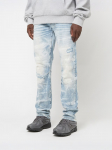 SMOKE RISE - Sirged meeste teksad, CRYSTAL EFFECTWASHED JEANS