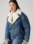 LEVI&rsquo;S - Naiste demi-hooaja jakk, SHERPA FLIGHT JACKET MED INDIG WOMEN