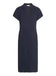 TOMMY HILFIGER - Naiste kleit, FLUID PLEATED SS MIDI POLO DRESS