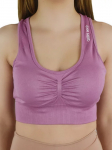 GYMHERO - Naiste spordirinnahoidjad, GymHero Miami Cute Bra BASIC-MAUVE