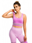 GYMHERO - Naiste spordirinnahoidjad, GymHero Stripes Bra BRA-MAUVE