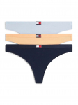 TOMMY HILFIGER - Naiste alusp&uuml;ksid triibuga, 3PACK THONG, 3tk.