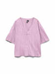 VERO MODA - Naiste l&uuml;hikeste varrukatega pluus linasest riidest, ROSIE