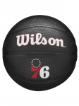 WILSON - Unisex korvpall, Wilson Team Tribute Philadelphia 76ers Mini Ball WZ4017611XB