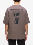 KARL LAGERFELD - Meeste l&uuml;hikeste varrukatega T-s&auml;rk BIG IKON T-SHIRT
