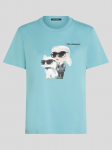 KARL LAGERFELD - Naiste l&uuml;hikeste varrukatega T-s&auml;rk DUO AQUARELLE TSHIRT