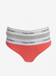 CALVIN KLEIN UNDERWEAR - Naiste alusp&uuml;ksid triibuga, THONG 2PK, 2tk.