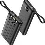 Veger C10 (W1116) V&auml;line aku (Power Bank) 10000mAh, 5V 2A, Must