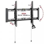 Televiisori alus Fiber FN 75T, 37-80 tollides, kuni 75 kg, VESA 600x400 mm, must