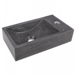 Valamu 40 x 22 x 11 cm, lubjakivi, tumehall
