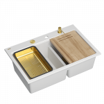 Valamu koos jaoturi ja l&otilde;ikelauaga Quadron MARC 120 HQC7650U1_PVDG1