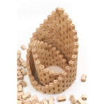 Puidust klotsidest ehituskomplekt, 96 tk