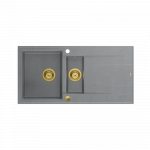 Valamu Quadron EVAN 156, HQE5510050U5_PVDG1_P2O, h&otilde;bedane kivi