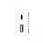 1/2 kiirlaadimispesa Feelspot USB+C, ilma raamita, valge, 20W