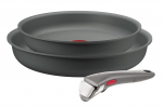 Praepannide komplekt + eemaldatav k&auml;epide Tefal Ingenio Halo, L8019353, 22/26 cm, 3 osa