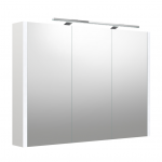 LED valgustusega peegelkapp, IP44 Kame Urban 2002712, valge matt, 100 cm