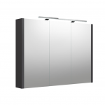 LED valgustusega peegelkapp, IP44 Kame Urban 2002705, hall matt, 100 cm