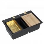 Valamu koos jaoturi ja l&otilde;ikelauaga Quadron MARC 120 HQC7650U7_PVDG1