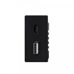 1/2 kiirlaadimispesa Feelspot USB+C, ilma raamita, must, 20W