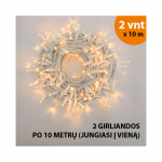 V&auml;lis- ja siseruumide valguskett (LED-pirnid) 20 m PROLED valge