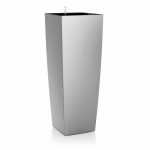 LECHUZA Cubico alto Premium 40 Silver, 18238