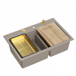 Valamu koos jaoturi ja l&otilde;ikelauaga Quadron MARC 120 HQC7650U4_PVDG1